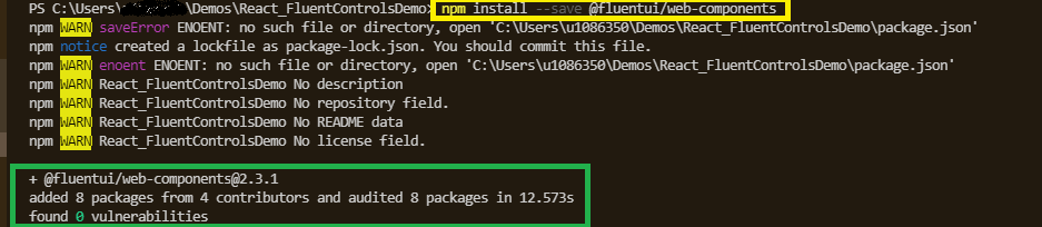 React JS – Resolving error while using Fluent UI web components – npm ...